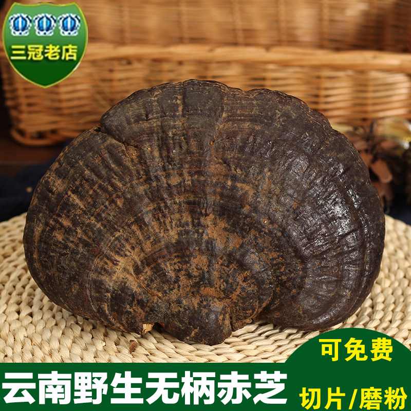 Yunnan wild Ganoderma lucidum natural pruning wild Ganoderma lucidum deep mountain Linzhi Ganoderma lucidum 500g