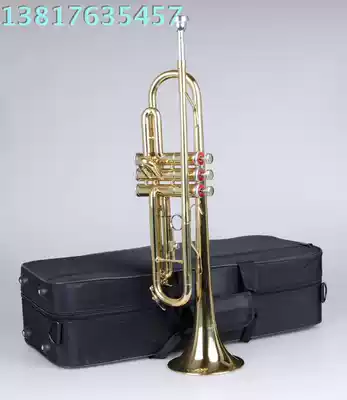Shanghai Bailing trumpet musical instrument M4015D plated yellow trumpet yellow trumpet Bailing copper tube 4015