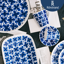 Rorstrand Mon Amie Blue Classic Ceramic Storage Can Mark Cup Coffee Dish Bowl Dish Dish Dish in Sweden