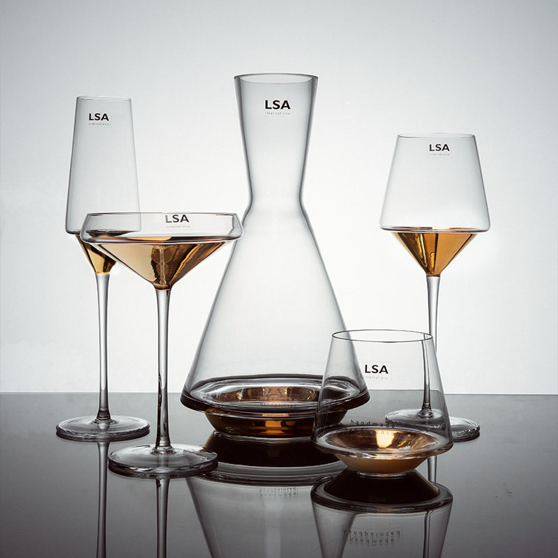 Spot LSA British imported glass glass high foot champagne wake wine whiskey glass household divider