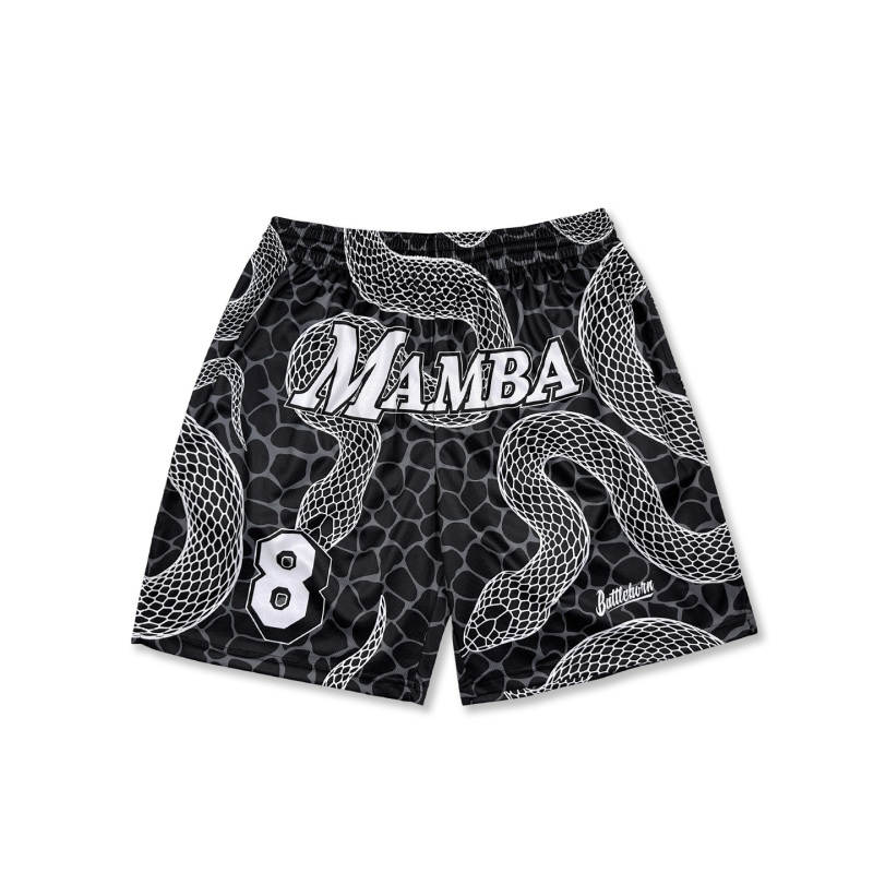 Fighter Street Basketball Pants National Trend Sd Basketball Sports Shorts Streetball Training Running Quick-Dry Kobe Black Mamba