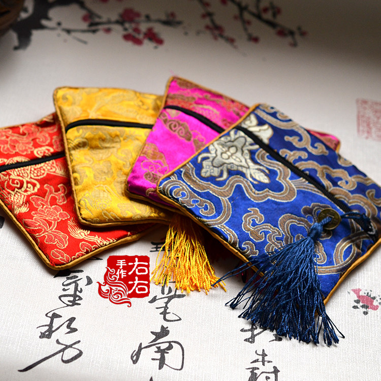 Ornament packing bag gin sack Gift Satin Bread bags Sub-Buddha beachers Beads Handbags