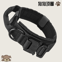 Dog neckline thickened traction large and large dog neck ring adjustable dog collar metal buckle pet neck collar