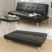 Đơn giản căn hộ nhỏ beanbag ghế salon sofa có thể gập đôi văn phòng quán cà phê PU da giường đôi - Ghế sô pha