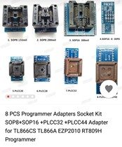 SOP16 SOP8 PLCC44 PLCC32 PLCC28 PLCC20 Programming block with TL866II RT809H