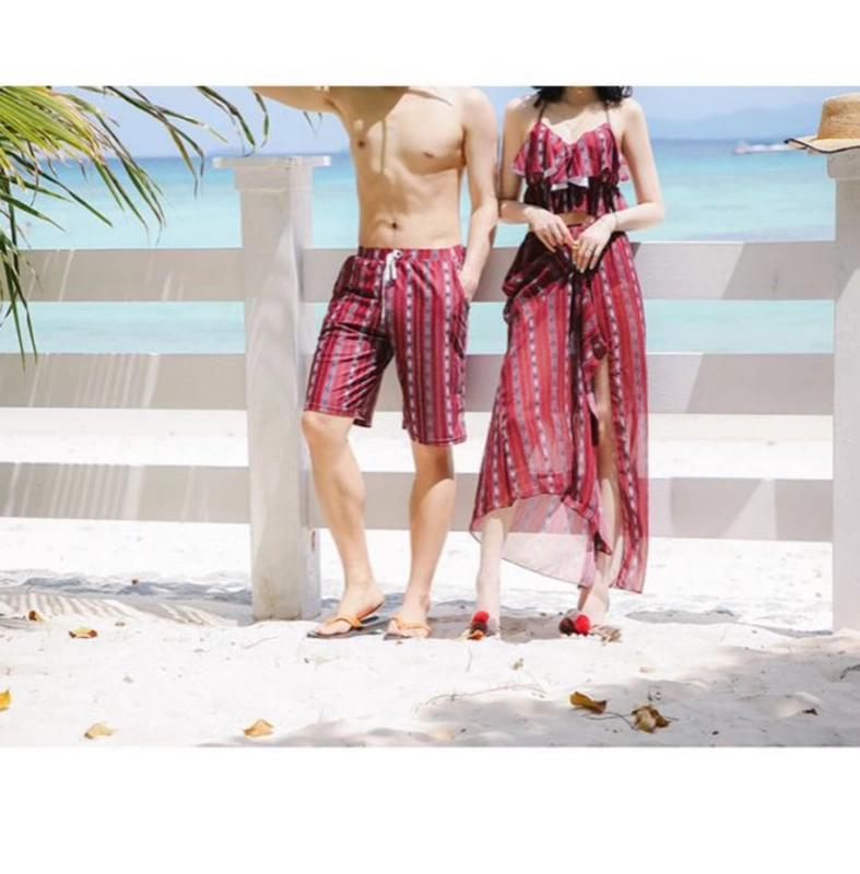 Cặp đôi gợi cảm áo tắm nữ 2018 mới phù hợp với áo ba lỗ dài đi biển mùa xuân nóng bỏng Hàn Quốc đôi nhỏ - Vài đồ bơi đồ đôi trắng đi biển	