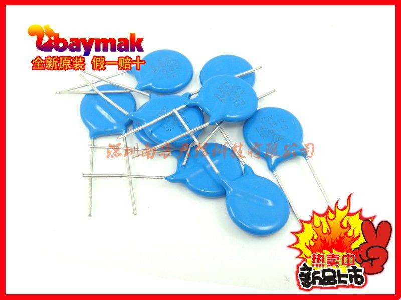 BAYMAK) In-line varistor 14D101K 14K101 14MM 100V 500 pieces package