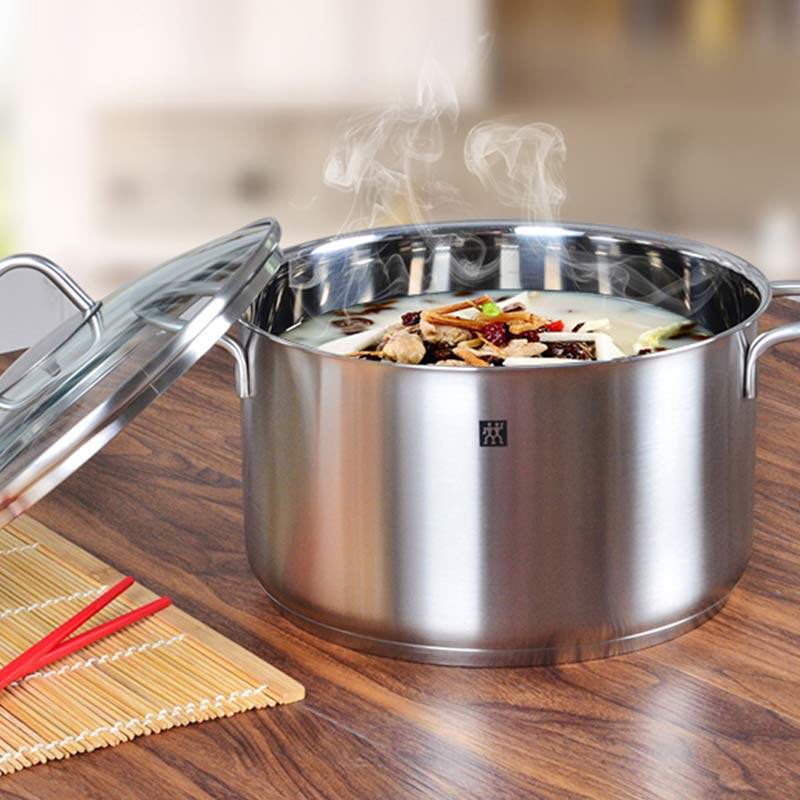 德国双立人 ZWILLING twin nova plus 18/10不锈钢 汤锅 深烧锅 20cm 天猫优惠券折后￥199包邮（￥399-200）