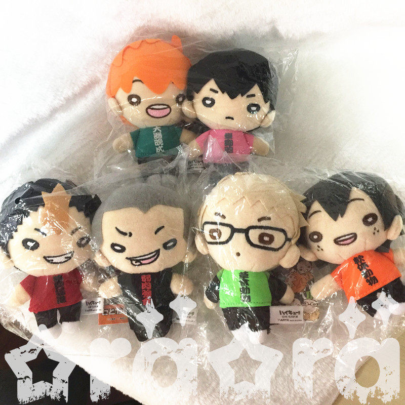 日版現貨jump排球少年豆豆眼毛絨玩偶掛件四字熟語款日向影山月島