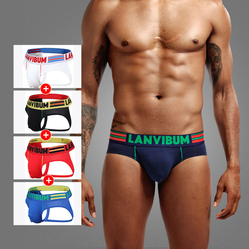 Sexy men with buttock sexy passion double di low lump U convex push hips male to avoid unpadded underwear