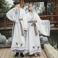 Han và Tang triều đại Hanfu nam chính trực tiếp trở lại phong cách cổ xưa phi lịch sử cặp đôi quần áo lớp Qufu nữ mùa thu đồ nam đẹp