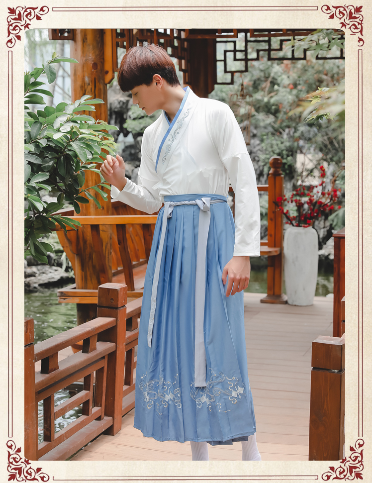 Han và triều đại Tang gốc cải thiện Hanfu men trở lại với phong cách cổ xưa CP nạp Trung Quốc phong cách vài sinh viên trang phục mùa hè phụ nữ thời trang nam