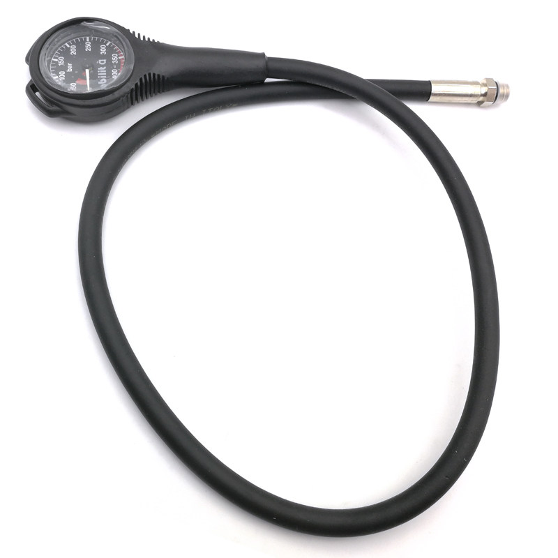 Diving pressure gauge Scuba diving small single watch with high pressure hose Residual pressure gauge Italy imported stock