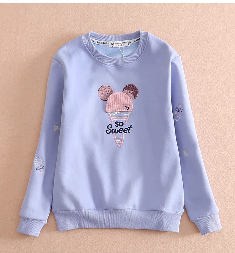 Cộng thêm áo thun nhung bé gái dày tay trong áo thun trẻ em ấm áp 9 bé gái đáy 12 thu đông 15 tuổi mới 2018 áo ba lỗ bé gái 