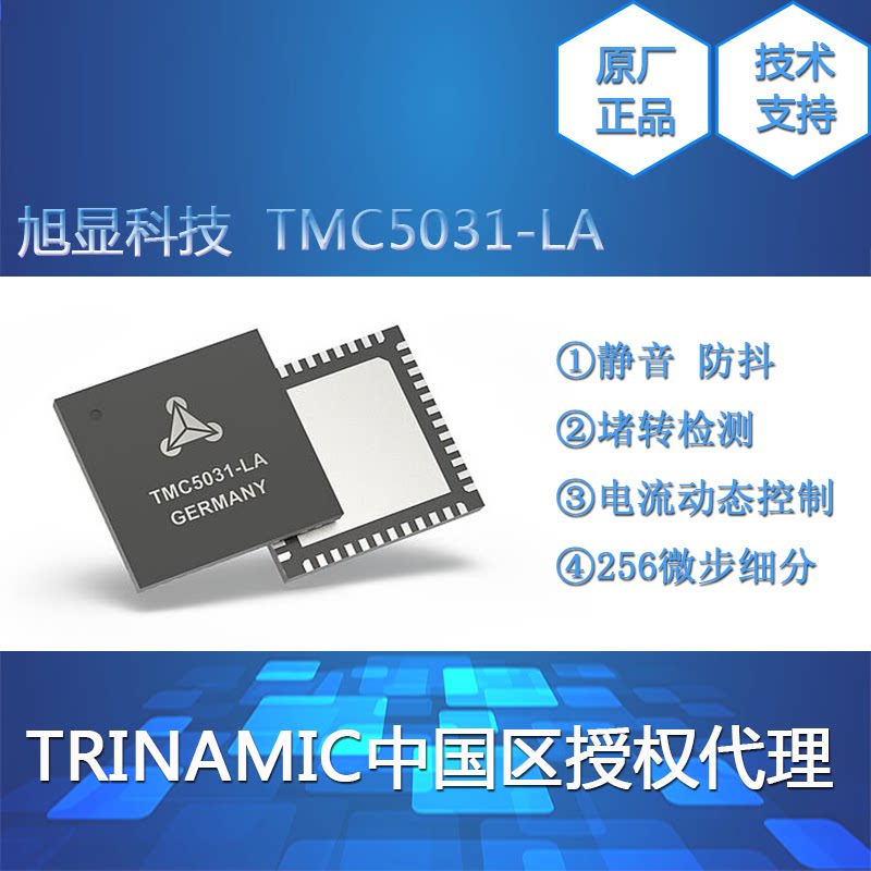 TMC5031-LA dual axis stepper motor drive control integrated chip CoolStep technology SPI interface