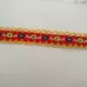 Большой красный оранжевый край ширина 1,2 см*20 метров
