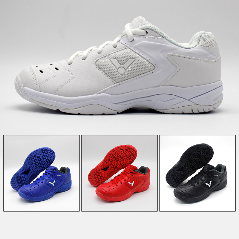 Victory Victor Badminton Shoes Children's Sports Shoes Training Competition Pure White 9200JR White Shoes