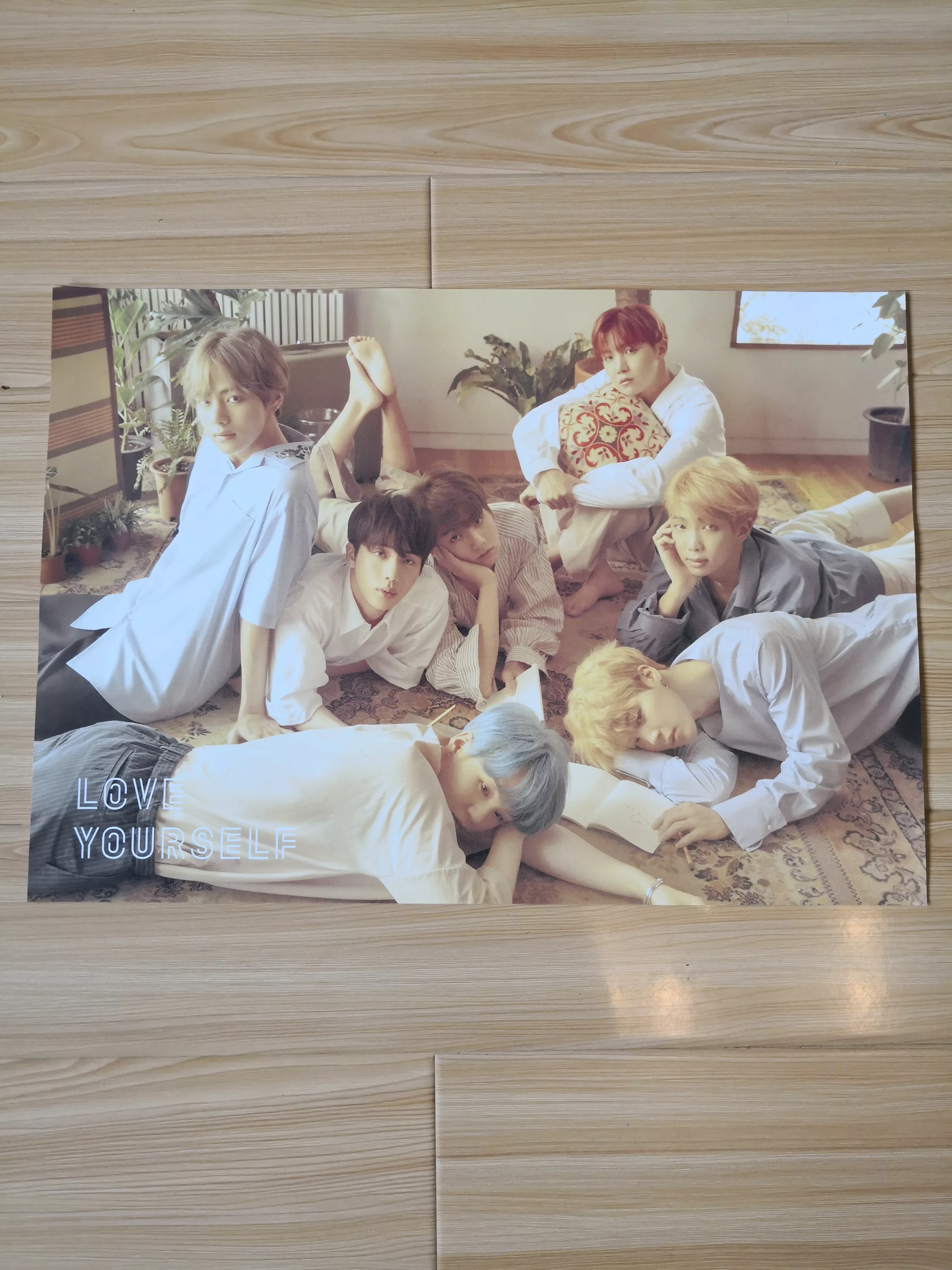Официальный постер с подписями BTS, подлинный постер с подписью BTS, официальный подлинный постер с подписью