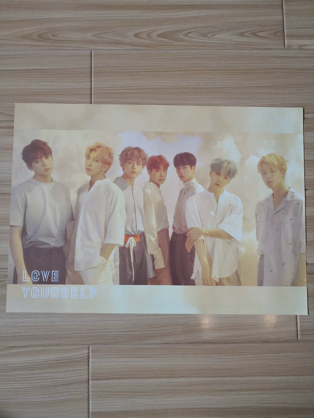 Официальный постер с подписями BTS, подлинный постер с подписью BTS, официальный подлинный постер с подписью