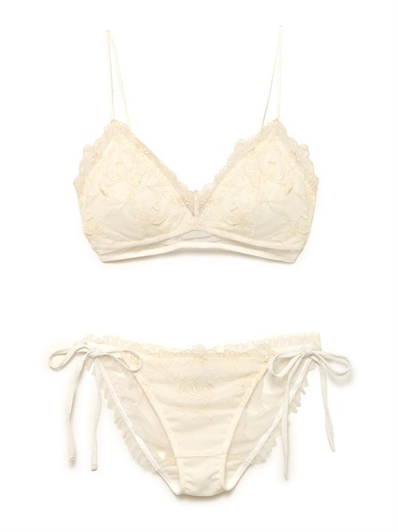 Japanese ice cream overweight exquisite imported lace sexy girls underwear bra panties two-piece set without underwire