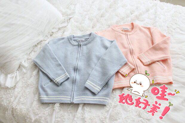 Mrs Huans ShOp] Exclusive super cute soft mohair sweater jacket for boys and girls two colors