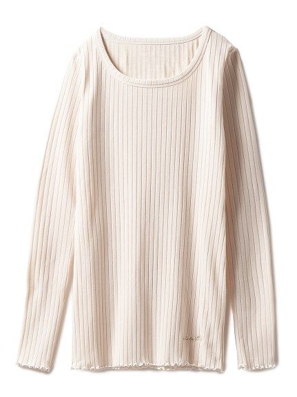 Japan big plate ice cream comfort soft cotton with lotus leaf side thread close-fitting lingerie suit winter style