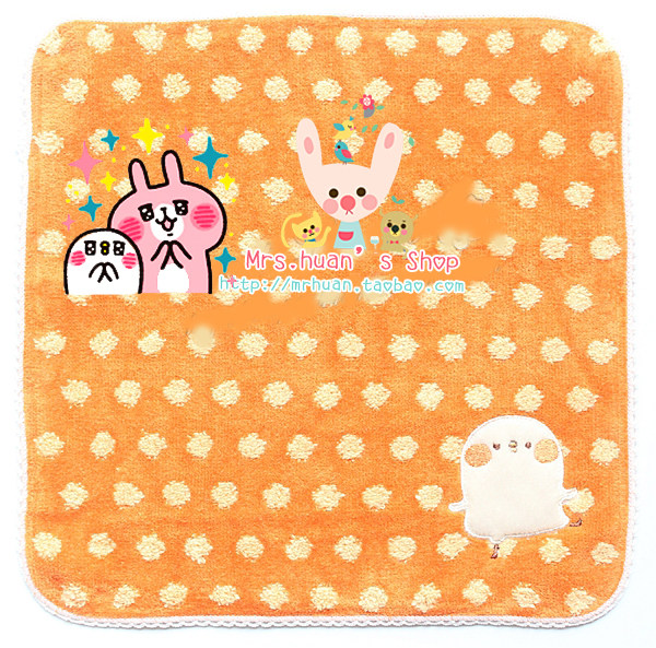 * kanahei * Japanese ultra-sentiment Kana Hera's small animal towel square towel with small chicken p