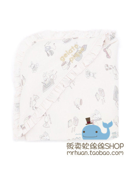 * Japan's big-name ice cream soft * bunny west point baby bag covered with towel square blanket