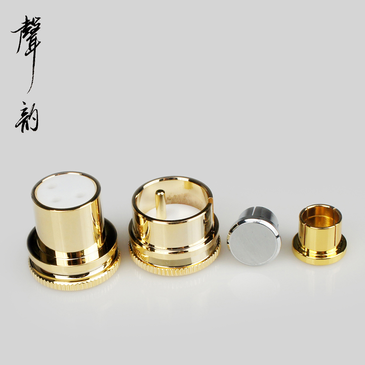 Acoustic Gold Plated Carnon Cap RCA Lotus Cap Shield Cap Cover Balance Kanon Dust Cap Cover XLR Male Protective Cover