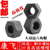 Confly 10 9 Class large pair edge hexagonal screw cap nut M12 14 16 16 18 20 24 27 30 36