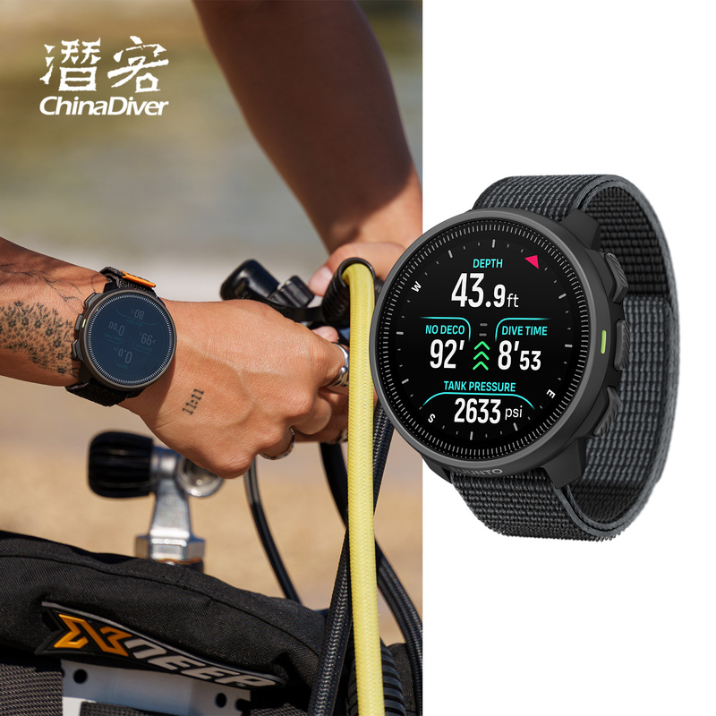 Suunto Nautic S Suunto Diving Computer Watch with High-Definition Rich Mode 3D Trajectory Suunto In-Stock with Warranty
