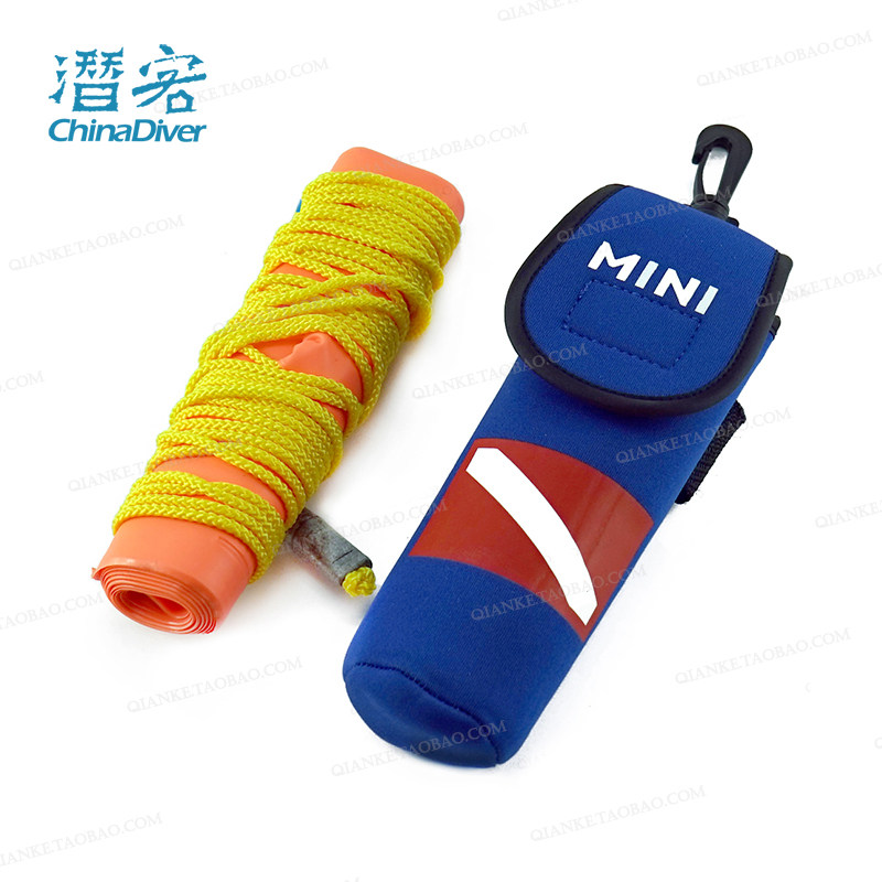 Mini Smb diving Mini elephant pull deep dive buoy Sea life-saving stick small accessories with lead pendant portable model