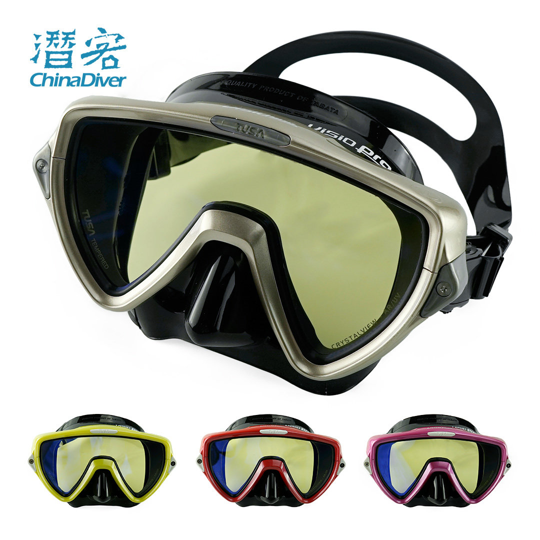 TUSA M19CYQB diving mask scuba diving mask snorkeling glasses coating anti-ultraviolet UV400