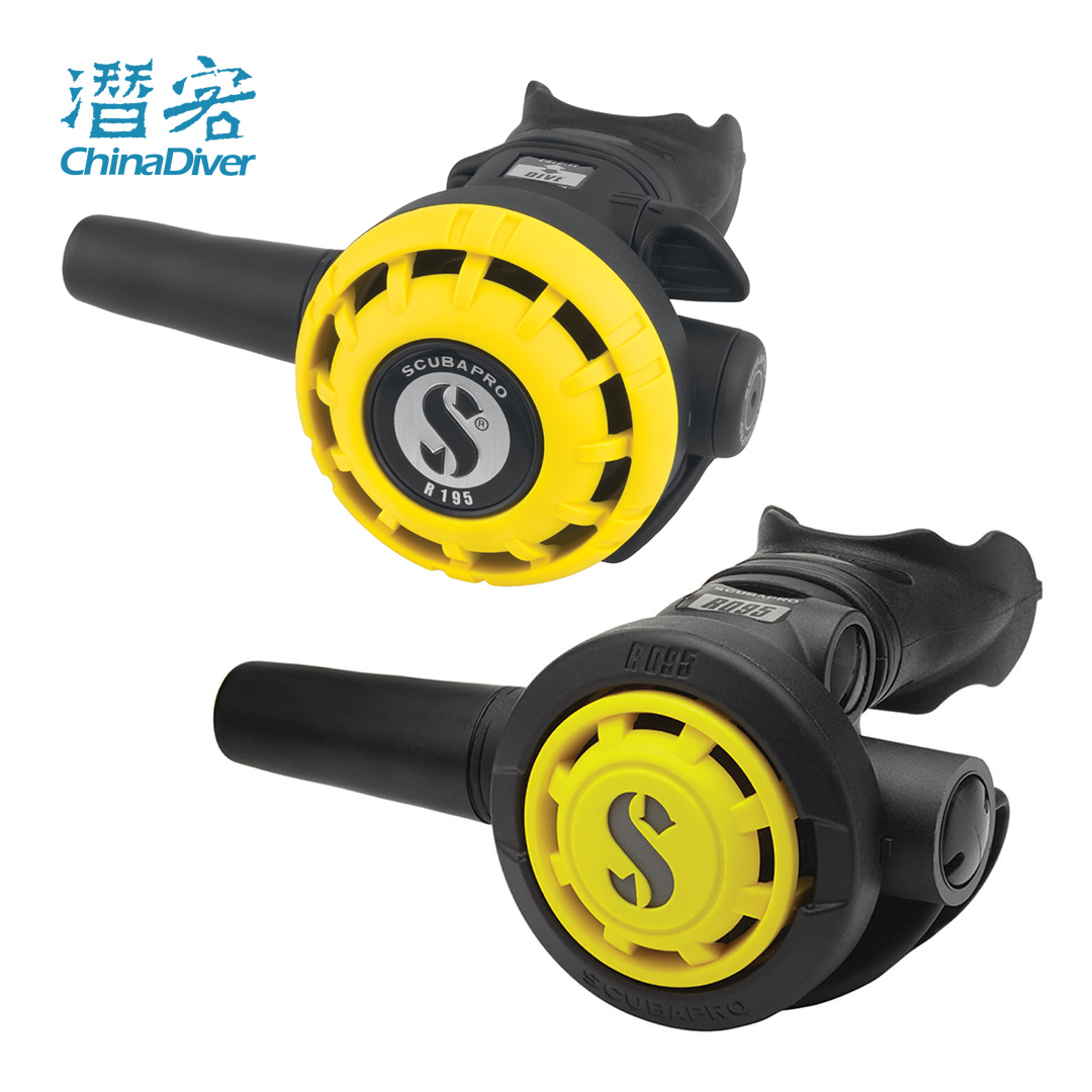 Scuapro Octopus R195 R095 diving spare secondary head bright yellow water lung Suction Regulator