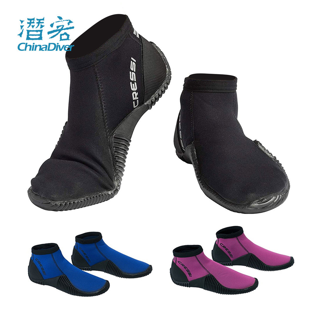 Cressi Low Boosts Professional Diving Boots Comfort Deep Diving Short Boots Non-slip Water Lung Shoes Beach Snorkeling 3mm