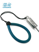 Divers hydrophilic diving ding stick stainless steel underwater probe with hand rope and scale self-ringing bottle knocker enhanced