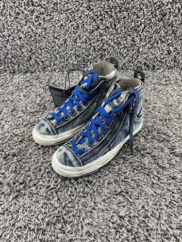 Женское место дизельное выставка Zip Spring и лето новая джинсовая стирка и старая настройка повседневной обуви