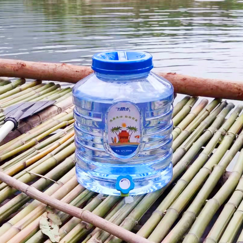 Wanqingshui outdoor car with faucet floating ball tea brewing table large-capacity portable food-grade pure water empty bucket