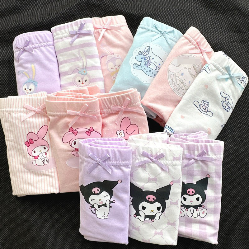 Free Shipping Sanrio Pure Cotton Girls' Clothing Kuromi and My Melody Ice and Snow Underwear Boxer Briefs Anti-Exposure Pants Free Shipping Sanrio Pure Cotton Girls' Clothing Kuromi and My Melody Ice and Snow Underwear Boxer Briefs Anti-Exposure Pants