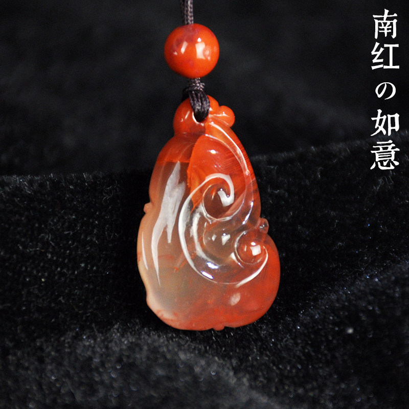 Natural jade, Yangshan Nanred Hanau Yuyi Little Pending Ms. Clock necklace Accessories Pending Accessories