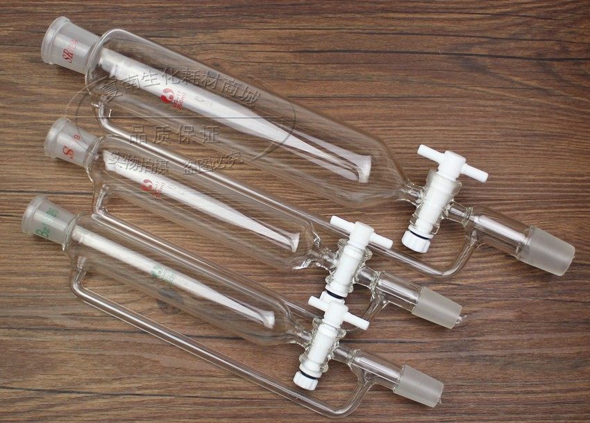 聚四氟活塞恒压漏斗125ml 19#口 24#口 筒形漏斗 滴液漏斗