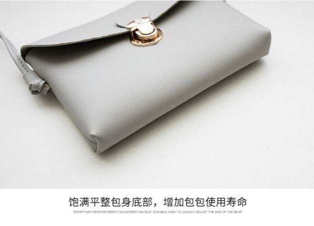 Túi xách nữ 2018 phiên bản mới của Hàn Quốc khóa kim loại túi nhỏ vuông vuông nhỏ túi điện thoại di động tươi B4331 túi xách nữ đeo chéo