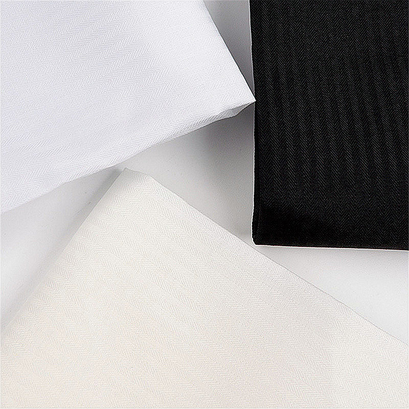 Pocket Fabric, Dress Pants, Herringbone Pattern, Poplin, Polyester-Cotton Fabric, Jacket, Trench Coat, Clothing Pocket Fabric, Black and White Fabric