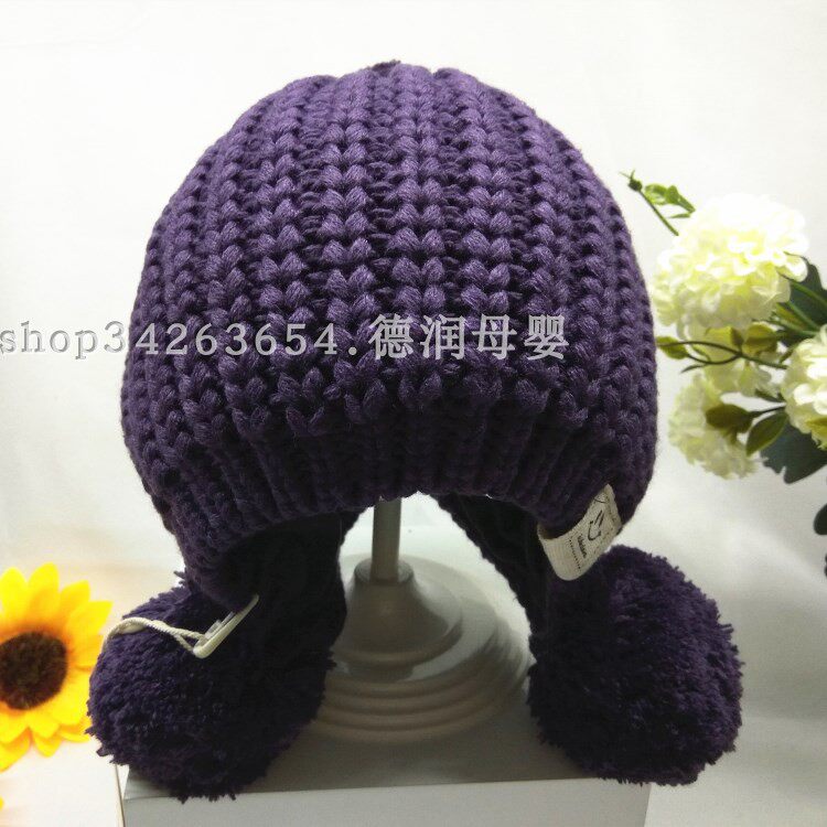 Love's heat wave children hat winter ladies baby hat baby children hat three matterball protective earbugling hat