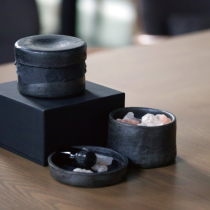 SUPERTIBET Super Tibet Garze Black Pottery Himalayan Salt Ore Diffuse Gift Decoration No Fire Diffuse