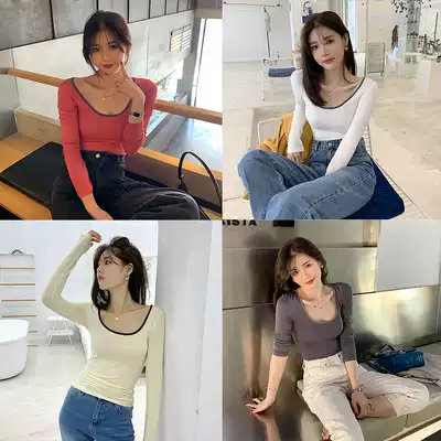 CloudSweet Miss in Pastries milk fierce heart machine soft sister T long sleeve slim bottom T-shirt color