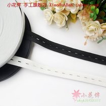 Black and white green adjustable elastic band baby maternity pants belt string hole buckle eye c96