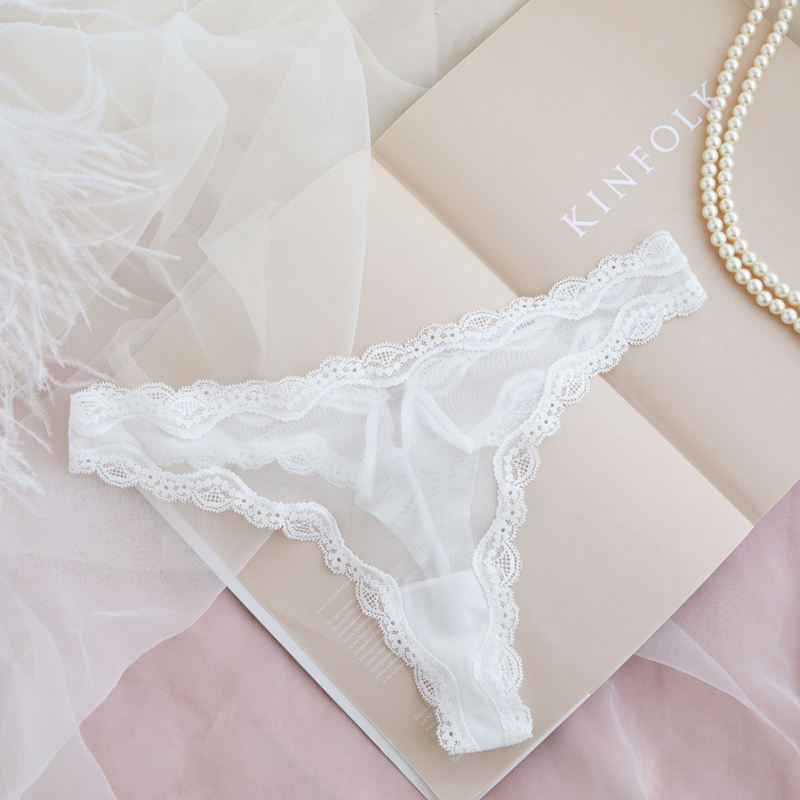 Surprise in the back high waist mesh thong tube aunt 10:30 E-006 sexy perspective underwear female summer
