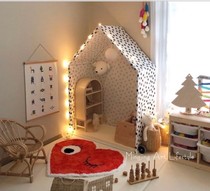 Ins Red love smiley face cotton carpet crawling mat home maternal and child products baby crawling anti-drop mat mat floor mat