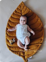 Ins Wind creative plant leaves thickened floor mat children baby crawling anti-drop mat bedroom carpet photo props